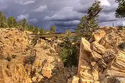 The Hell's Backbone Bridge at 37°58′13.08″N 111°35′56.40″W﻿ / ﻿37.9703000°N 111.5990000°W﻿ / 37.9703000; -111.5990000