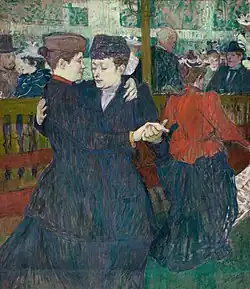 At the Moulin Rouge (Two Women Waltzing), 1892, oil on cardboard, National Gallery in Prague