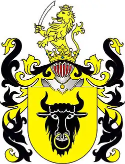 The Coat of arms of Ryc is considered a variation of the Coat of arms of Wieniawa