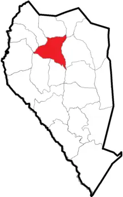 Location of Herring Township within Sampson County