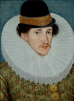 Edward Talbot, later 8th Earl of Shrewsbury, dated 1586