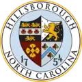 Official seal of Hillsborough, North Carolina