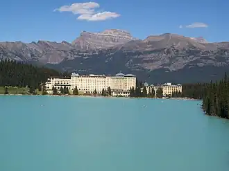 Mount Richardson seen from Lake Louise