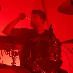 Rymer performing with Ho99o9 in 2023