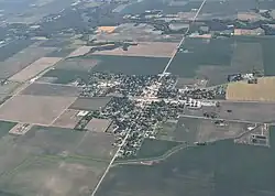 Homer from the air, looking to the north