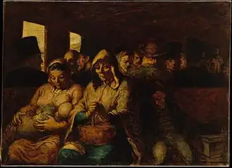 The Third-Class Carriage (c. 1862–64), oil on canvas, 65.4 x 90.2 cm., Metropolitan Museum of Art