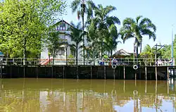 Rose Marie guest house deep in the Paraná Delta at low tide