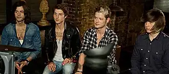 The band in 2011: From left to right: Ian Keaggy, Ryan Follesé, Nash Overstreet, and Jamie Follesé.