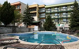 A spa hotel in Pchelin