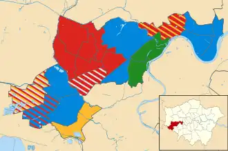 Hounslow 2006 results map