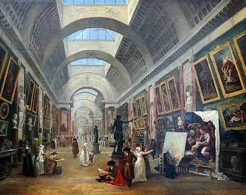 Project for the Transformation of the Grande Galerie du Louvre (1796), 115 x 145&nbsp;cm., Louvre