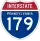 Interstate 179 marker