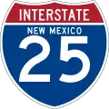 Interstate 25 marker