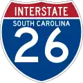 Interstate 26 marker