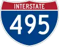 Interstate 495 marker