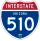 Interstate 510 marker