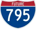 Future Interstate 795 marker