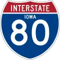 Interstate 80 marker