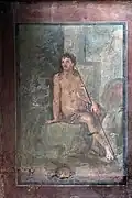 Fresco of Narcissus in the summer biclinium