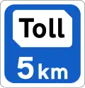 F 701 Toll Plaza Ahead