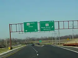 Northbound at IL&nbsp;111 (exit&nbsp;8)