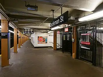 The Dyckman Street IND station's northbound exit
