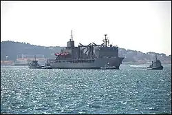 INS Aditya arriving at Toulon, France