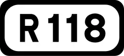 R118 road shield}}