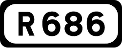 R686 road shield}}