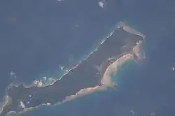 Image of Great Coco Island from space