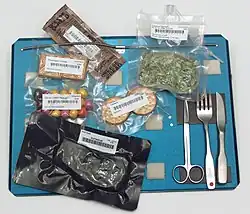 Creamed spinach as space food for NASA spaceflights