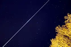 Skytrack long duration exposure of the ISS