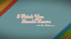 Title screen has a light blue background and the name of the show is in a retro light pink script.