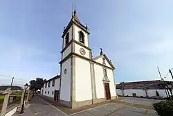 Photograph of the corner of a church building