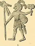 Drawing of a hunter.