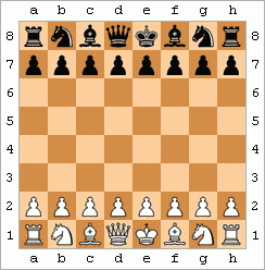 Image 36Animation of the Immortal Game, in which Adolf Anderssen, playing White, beat Lionel Kieseritzky in June 1851 (from History of chess)