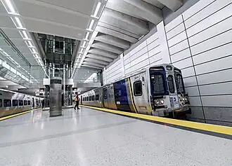 M9's running exclusive shuttle service on the opening day of Grand Central Madison