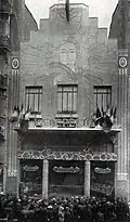 Inauguration of the hall of the new La Dépêche du Midi building, at n°42, on May 2, 1927