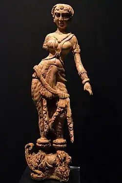 Indian ivory furniture support from Begram, 1st century CE