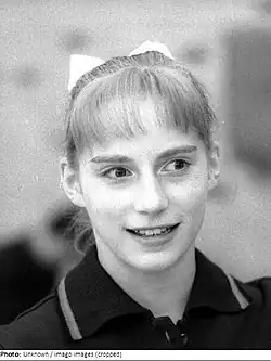 a black and white photo of this person