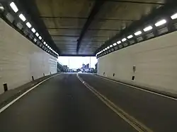 Inside Northern (Heathcote) portal of the Lyttelton road tunnel in 2010