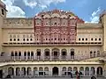 The posterior of the famous façade from inside of the Hawa Mahal