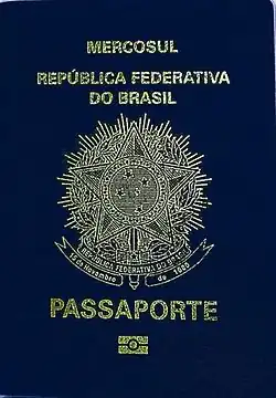 First biometric model Brazilian passport, issued from 2010 until 2015.