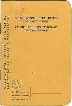 Int. Certi­ficates of Vacci­nation.