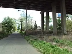 Interstate 75 was built over several blocks of Delray.