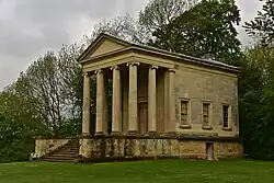 The Ionic Temple at the northern end of Rievaulx Terrace