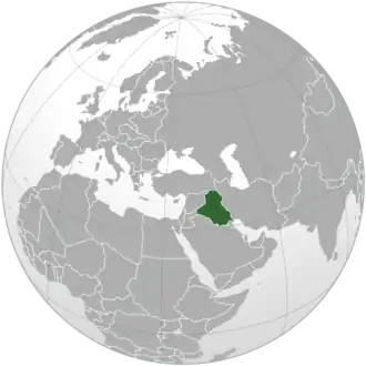 Location of Iraq