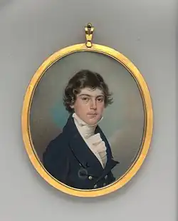 Portrait of Isaac O'Brien L. McPherson by Fraser, 1823, now in the Metropolitan Museum of Art