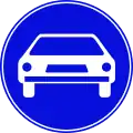 Road for motor vehicles only