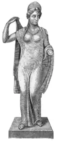 Roman bronze figurine, Öland, Sweden. Possibly Venus or Juno.[32]